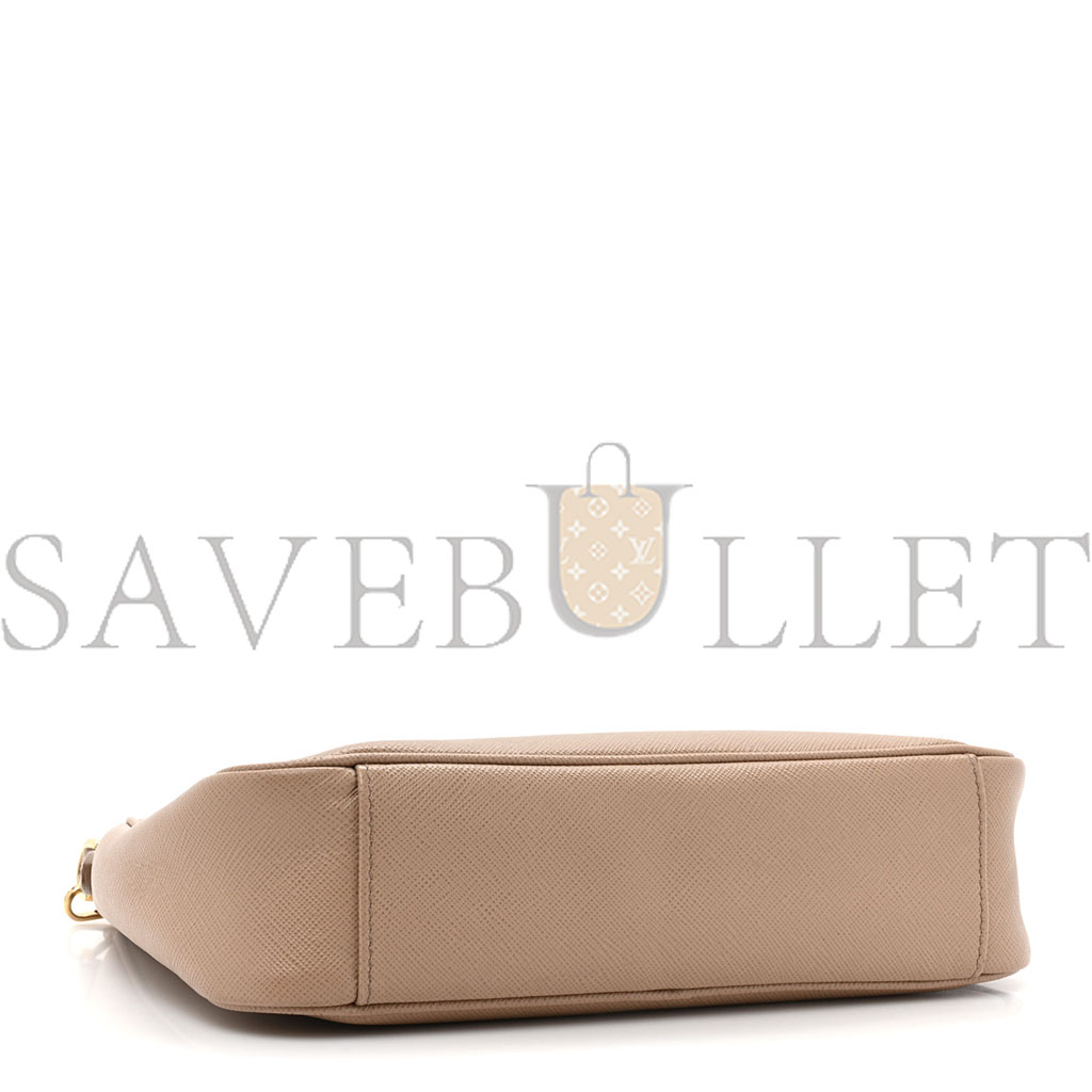 PRADA SAFFIANO RE-EDITION 2005 SHOULDER BAG CAMMEO BEIGE (22*12*6cm)