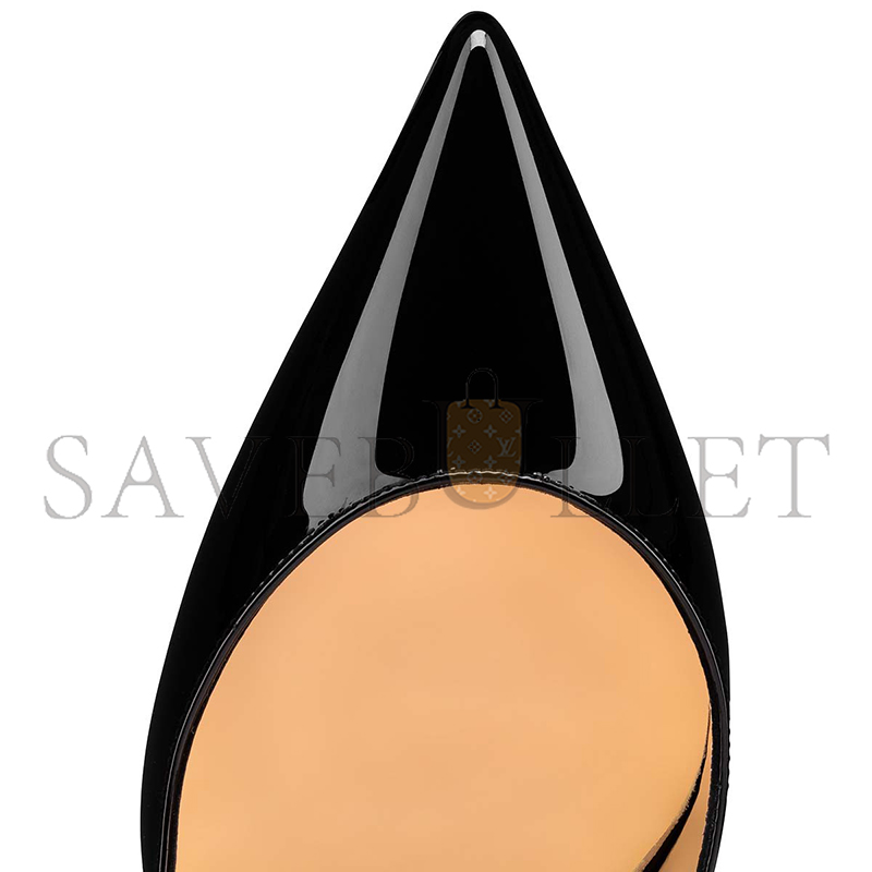 CHRISTIAN LOUBOUTIN IRIZA 85 MM PUMPS-PATENT CALF LEATHER-BLACK-WOMEN 3210565BK01