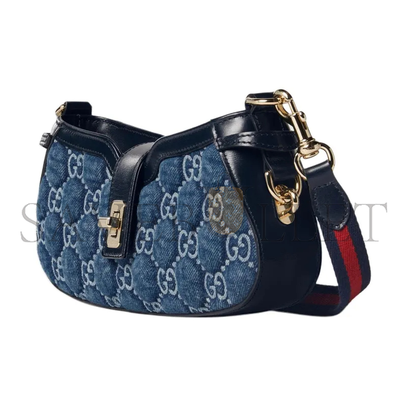 GUCCI DENIM SHOULDER BAG 786015 (24*12*5cm)