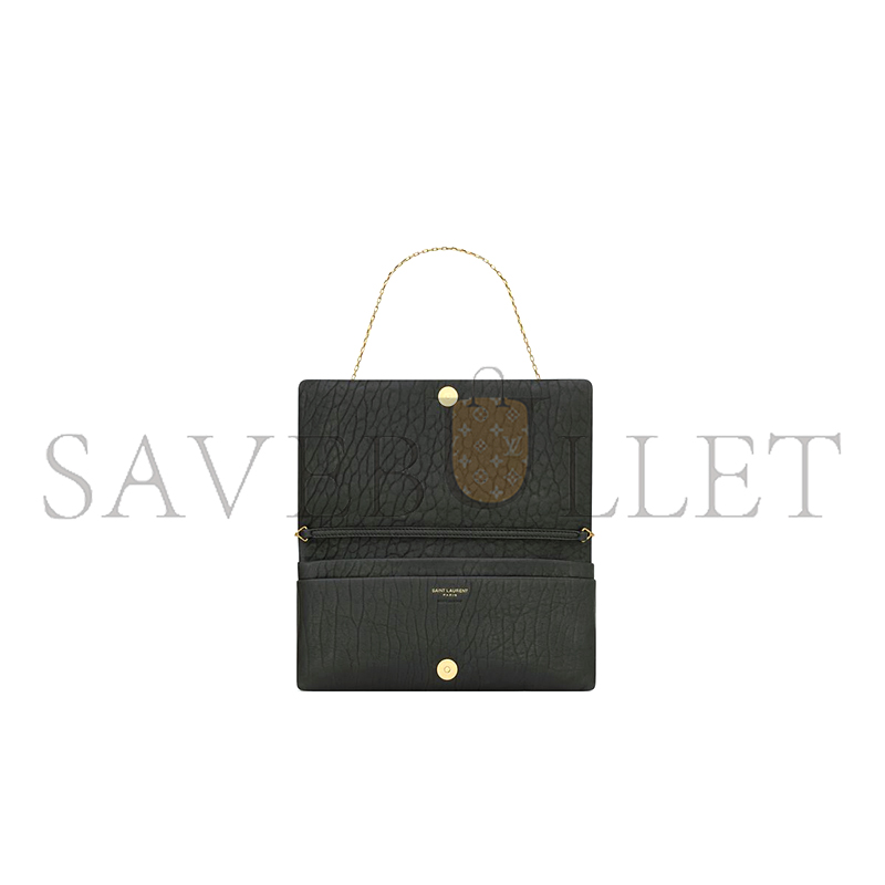YSL CALYPSO MINI BAG IN GRAINED LAMBSKIN 801712AACYT1000 (24*20*3cm)