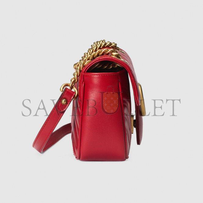 GUCCI GG MARMONT MATELASSÉ MINI BAG ‎446744   (23*14*6cm)