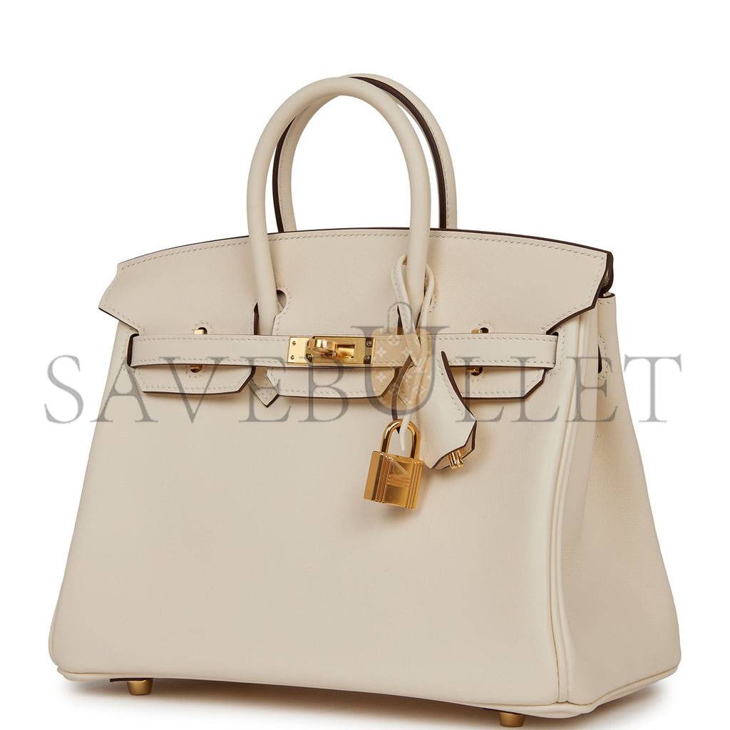 HERMES BIRKIN 25 NATA SWIFT GOLD HARDWARE (25cm)