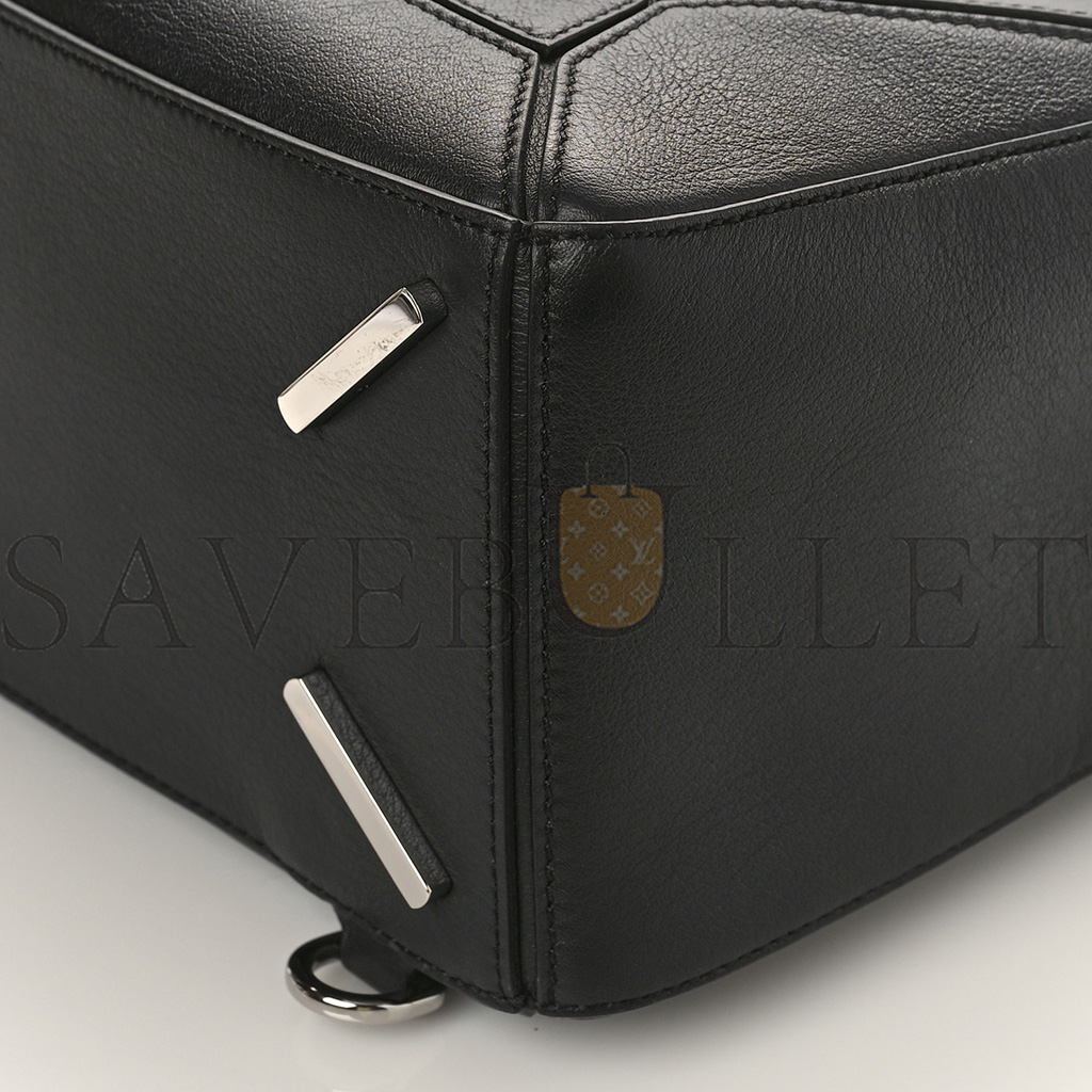 LOEWE CALFSKIN MEDIUM PUZZLE BAG BLACK (29*19.5*14cm)