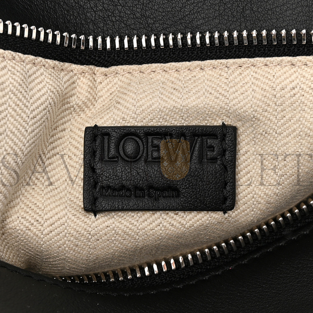 LOEWE CALFSKIN SMALL PUZZLE BAG BLACK (24*16.5*10.5cm)