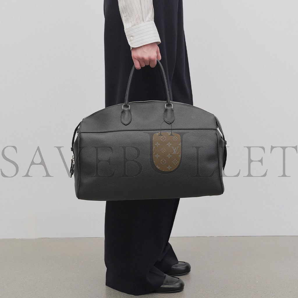 THE ROW GEORGE DUFFLE IN LEATHER BLACK W1630L129BAS (43*30*18cm)