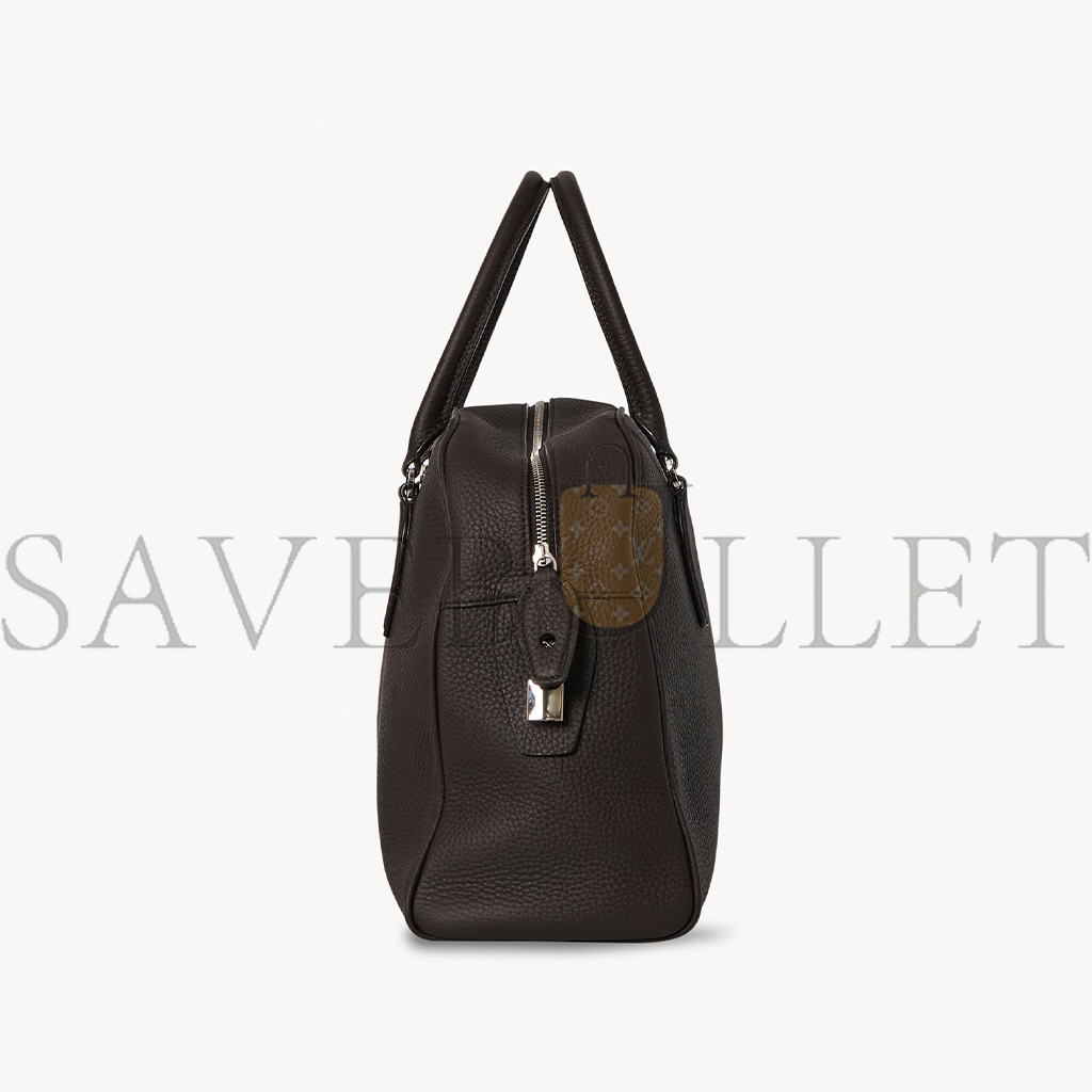 THE ROW INDIA 12.00 BAG IN LEATHER DARK BROWN W1595L23DBP (30*30*24cm)